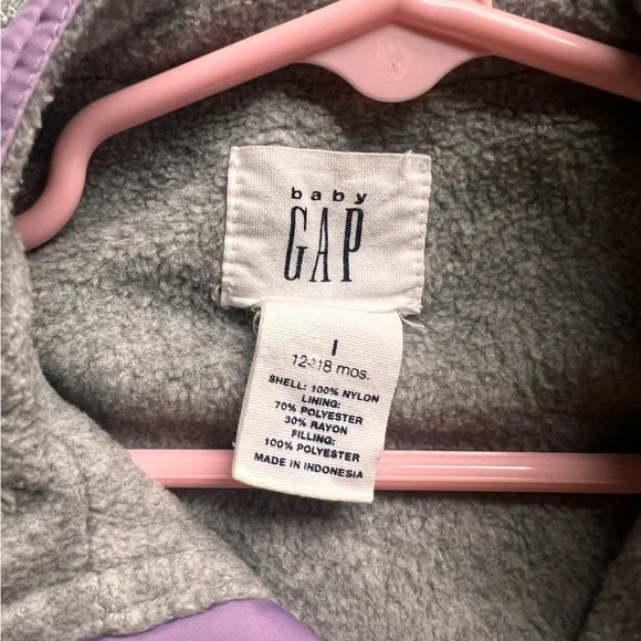 Infant Quilted Purple Vest - Picture 3 of 3